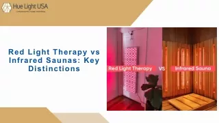 Red Light Therapy vs Infrared Saunas
