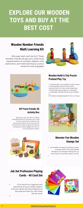 Explore our wooden toys and buy at the best cost