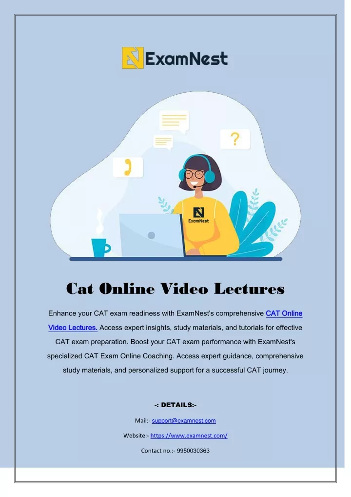 cat online video lectures