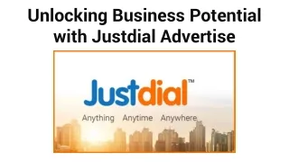 _Unlocking Business Potential with Justdial Advertise