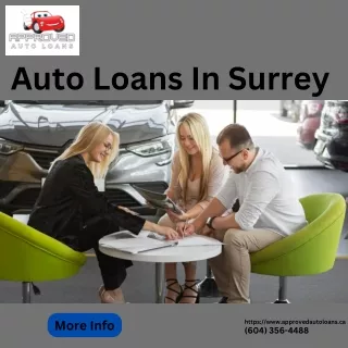 Auto Loans In Surrey | Approved Auto Loans