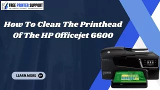 how to clean the printhead of the hp officejet