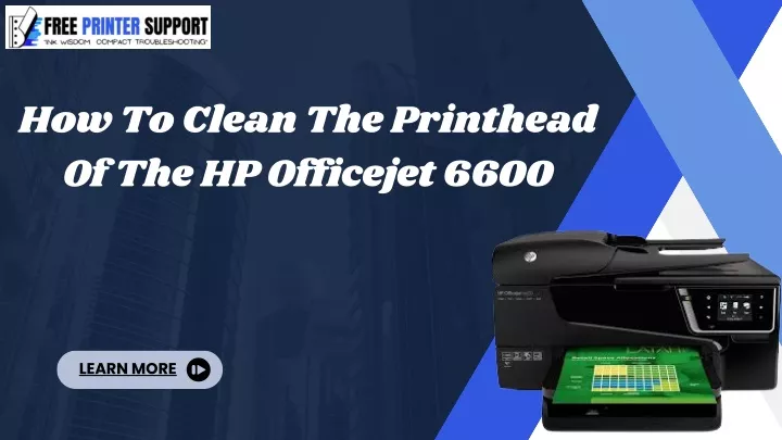 how to clean the printhead of the hp officejet