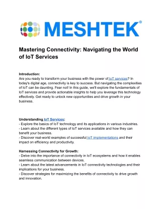 mastering connectivity navigating the world