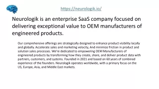 Product Data Management Solution for Manufacturers - Neurologik