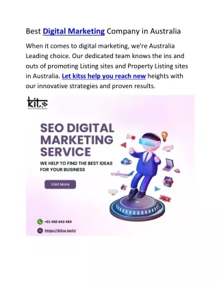 Best Digital Marketing Company in Australia