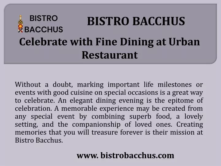 bistro bacchus