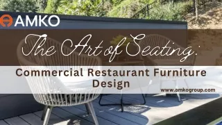 The Art of Seating Commercial Restaurant Furniture Design  AMKO Group