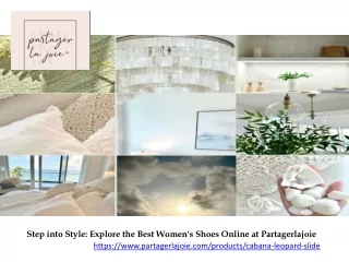 Step into Style Explore the Best Women's Shoes Online at Partagerlajoie