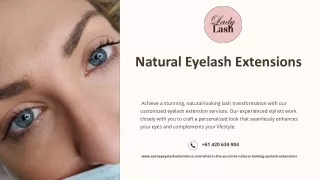 Natural Eyelash Extensions | Lady Lash