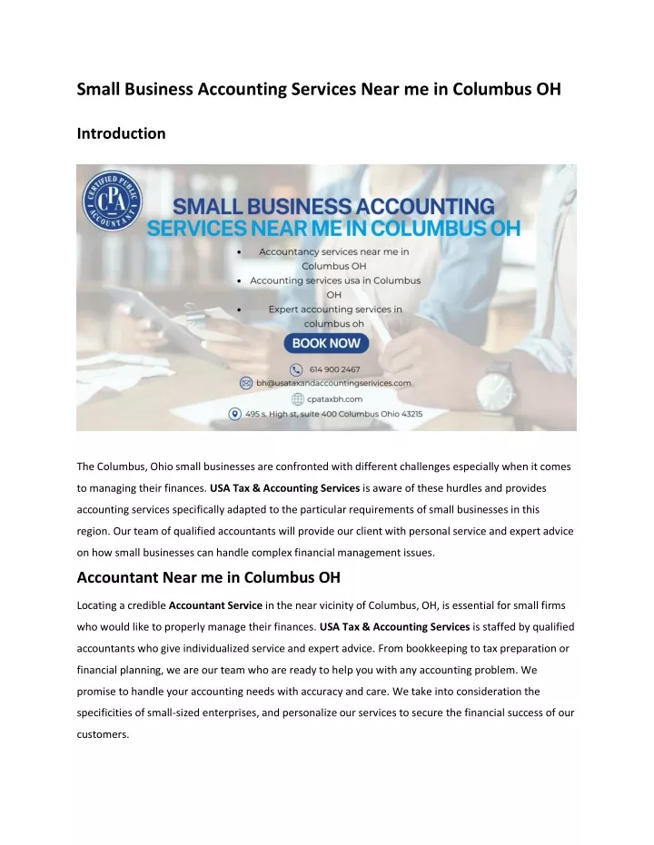 small business accounting services near