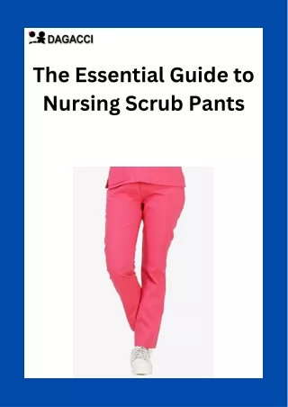 Stay Comfortable on the Go: Nursing Scrub Pants for Active Healthcare