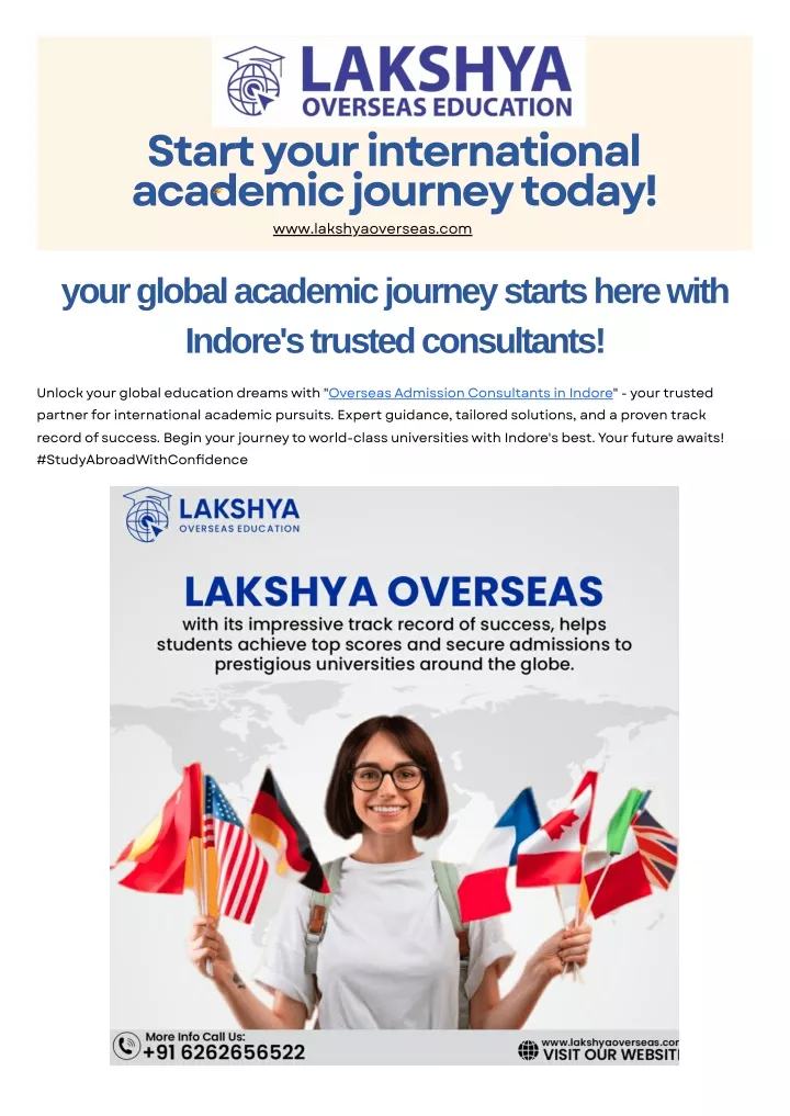 start your international academic journey today