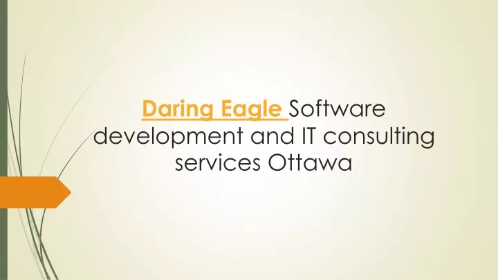 daring eagle software development and it consulting services ottawa