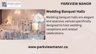 Exquisite Wedding Banquet Halls for Your Special Day