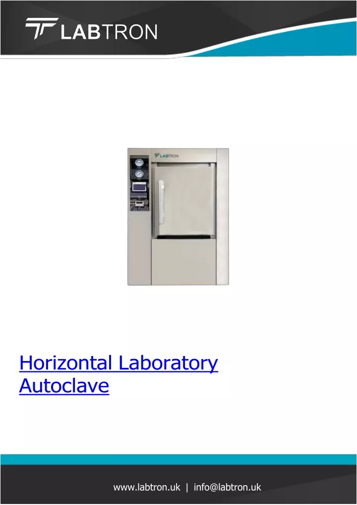 horizontal laboratory autoclave