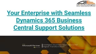 Your Enterprise with Seamless Dynamics 365 Business Central Support Solutions