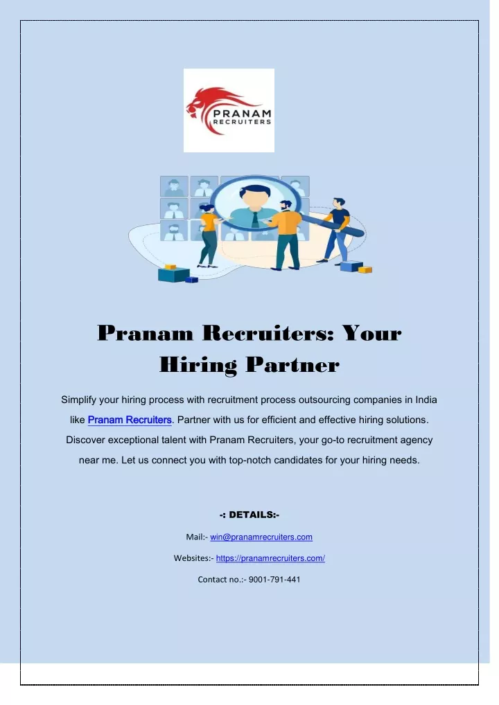 pranam recruiters your hiring partner
