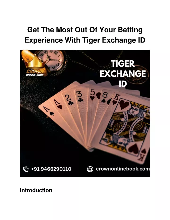 get the most out of your betting experience with tiger exchange id