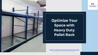 Optimize Your Space with Heavy Duty Pallet Rack