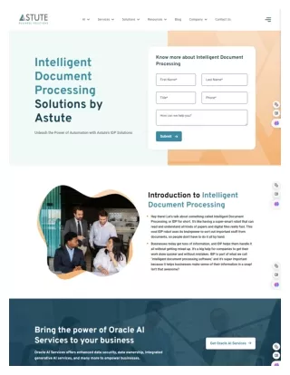 A Deep Dive into the Future of Intelligent Document Processing Solutions