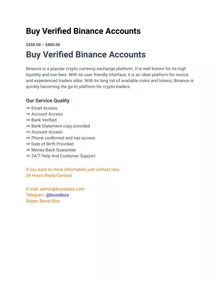 buy verified binance accounts