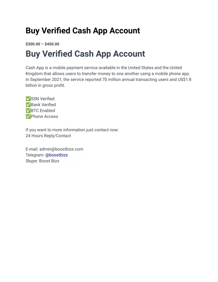 buy verified cash app account