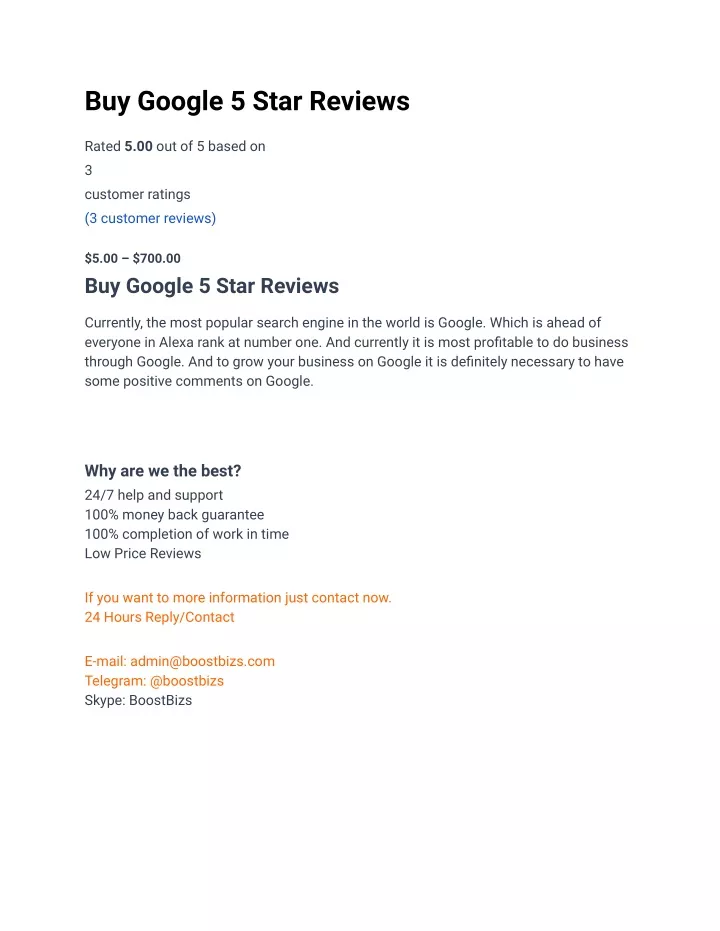 buy google 5 star reviews