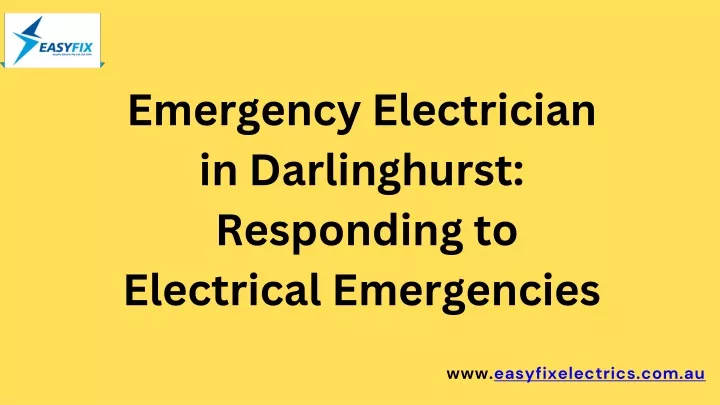 emergency electrician in darlinghurst responding