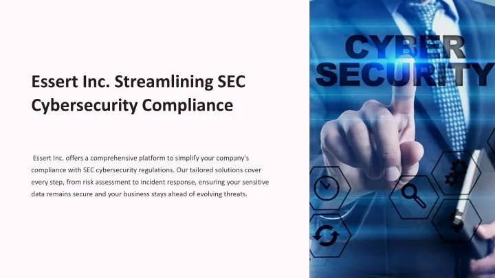 essert inc streamlining sec cybersecurity