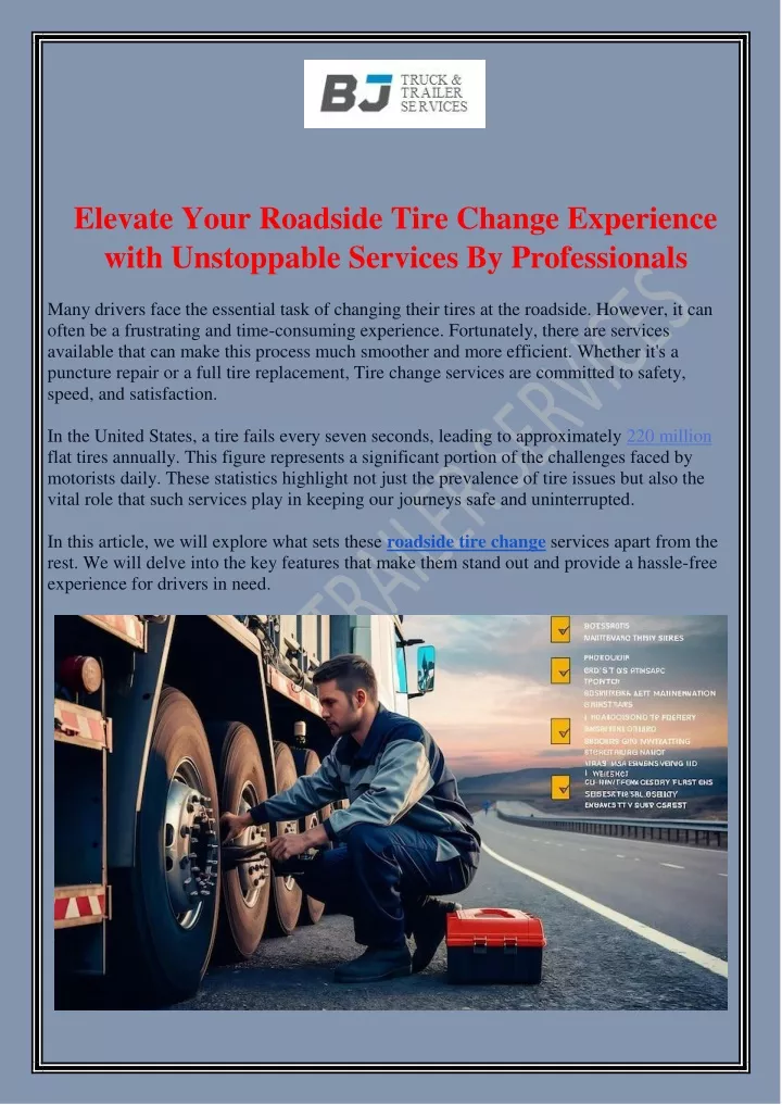 elevate your roadside tire change experience with