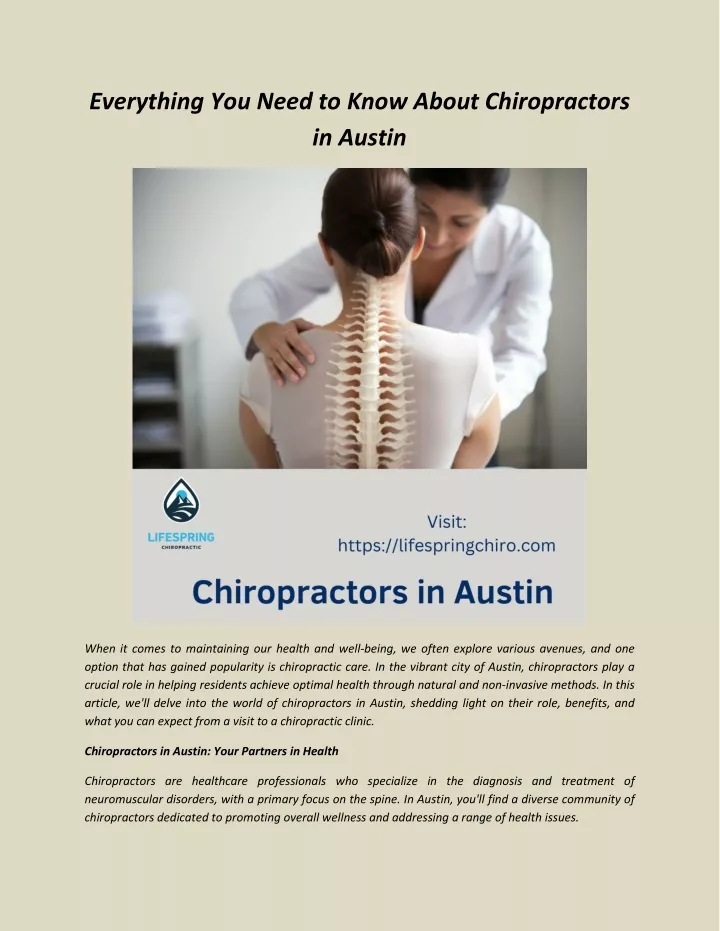 everything you need to know about chiropractors