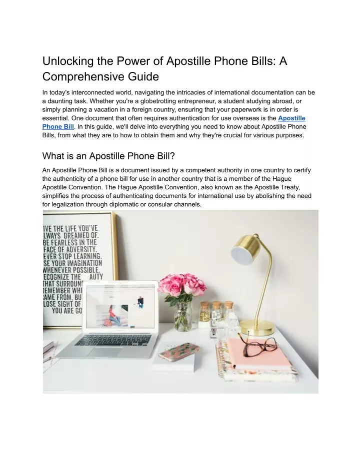 unlocking the power of apostille phone bills