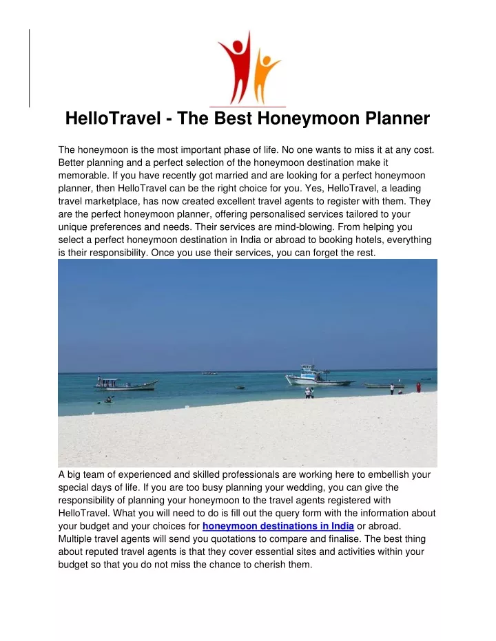 hellotravel the best honeymoon planner