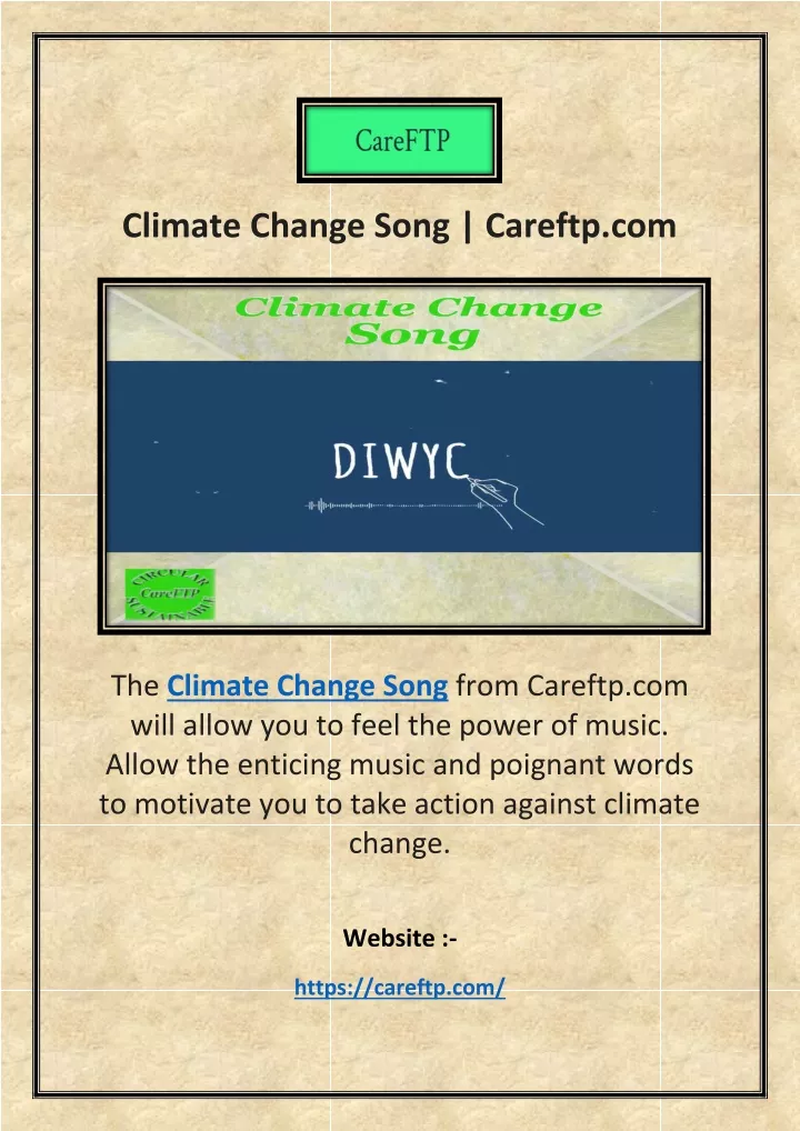 climate change song careftp com