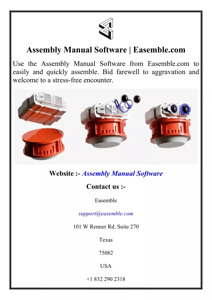 assembly manual software easemble com