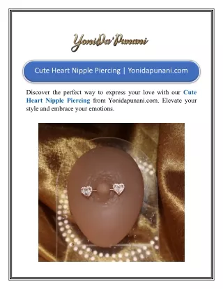 Cute Heart Nipple Piercing Yonidapunani.com