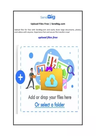 Upload Files Free  Sendbig.com