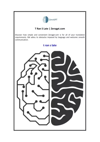 T Ran S Late  Zerogpt.com