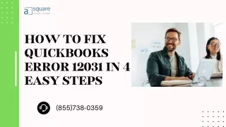 how to fix quickbooks error 12031 in 4 easy steps