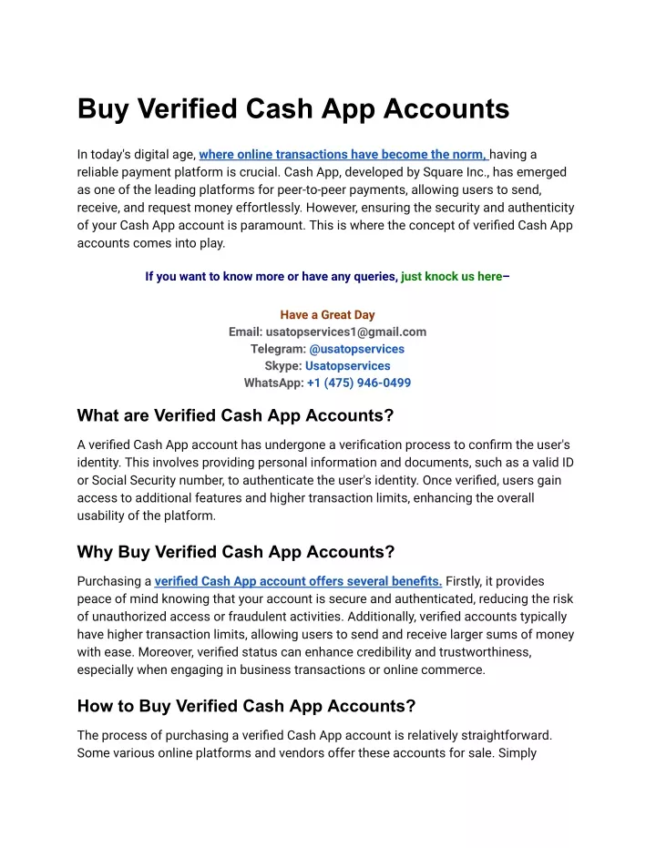 buy verified cash app accounts