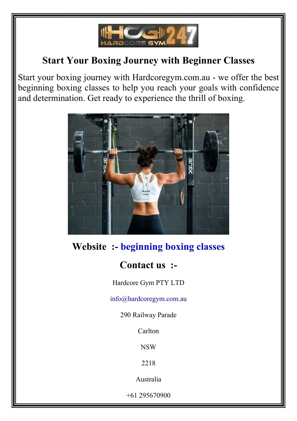 PPT - Start Your Boxing Journey with Beginner Classes PowerPoint ...