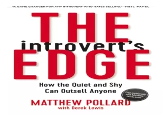 ❤ PDF/READ ⚡/DOWNLOAD  The Introvert's Edge: How the Quiet and Sh