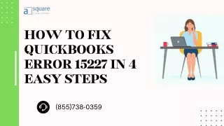 How to Fix QuickBooks Error 15227 in 4 Easy Steps