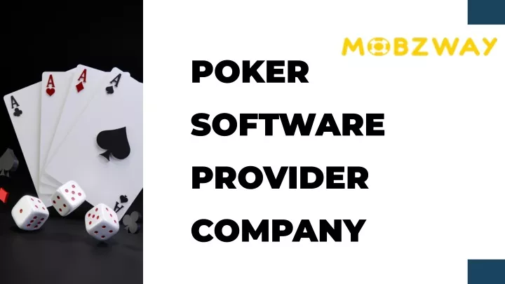 poker software provider company