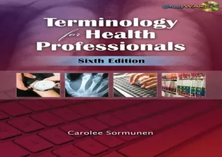 ❤ PDF/READ ⚡  Terminology for Health Professionals (Studyware (Pa