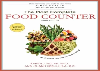 ❤ PDF/READ ⚡/DOWNLOAD  The Most Complete Food Counter: