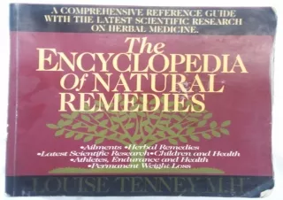 ❤ PDF/READ ⚡/DOWNLOAD  The Encyclopedia of Natural Remedies