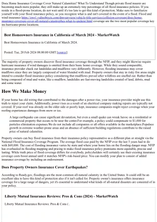 The Influence Of Natural Catastrophes On Insurance Coverage Prices In 2024