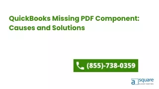 QuickBooks Missing PDF Component Causes and Solutions